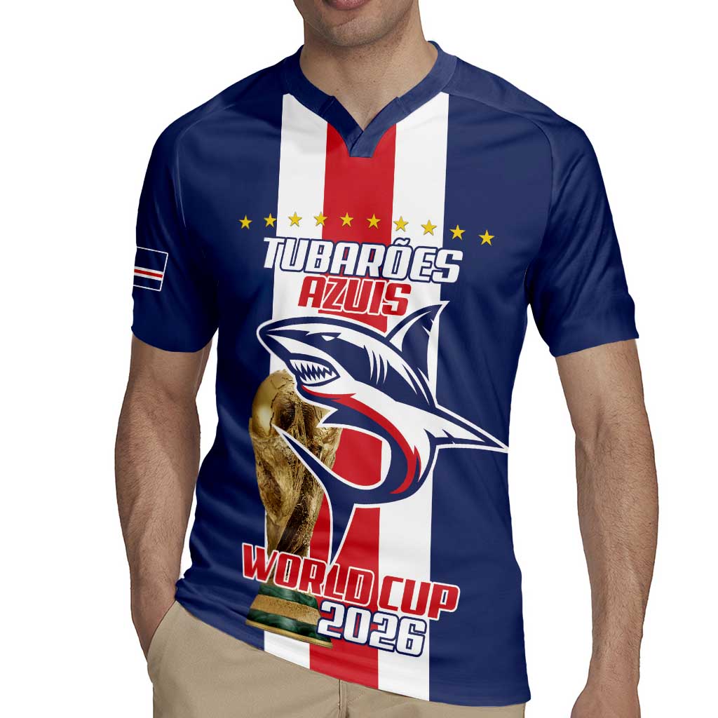 Cape Verde Football Rugby Jersey Tubaroes Azuis World Cup 2026 - Wonder Print Shop