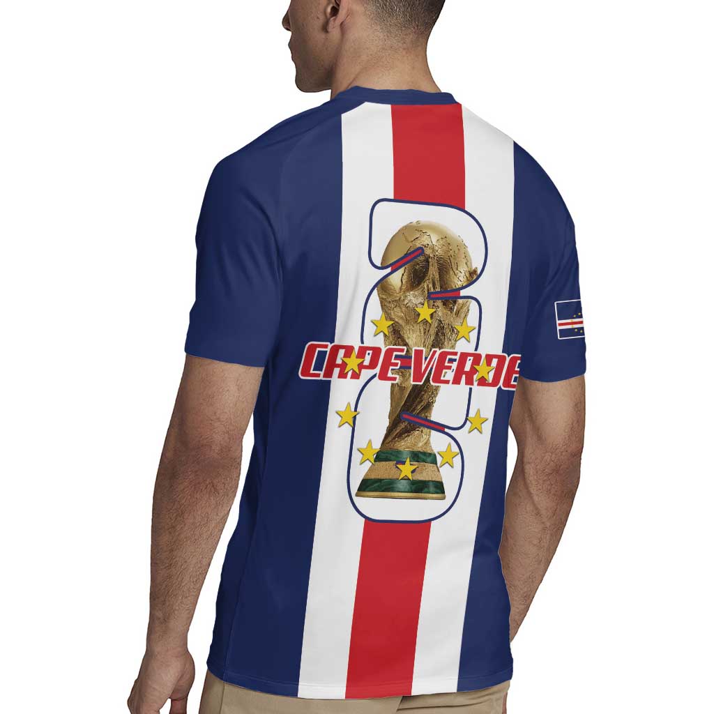 Cape Verde Football Rugby Jersey Tubaroes Azuis World Cup 2026 - Wonder Print Shop