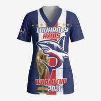 Cape Verde Football Scrub Top Tubaroes Azuis World Cup 2026 - Wonder Print Shop