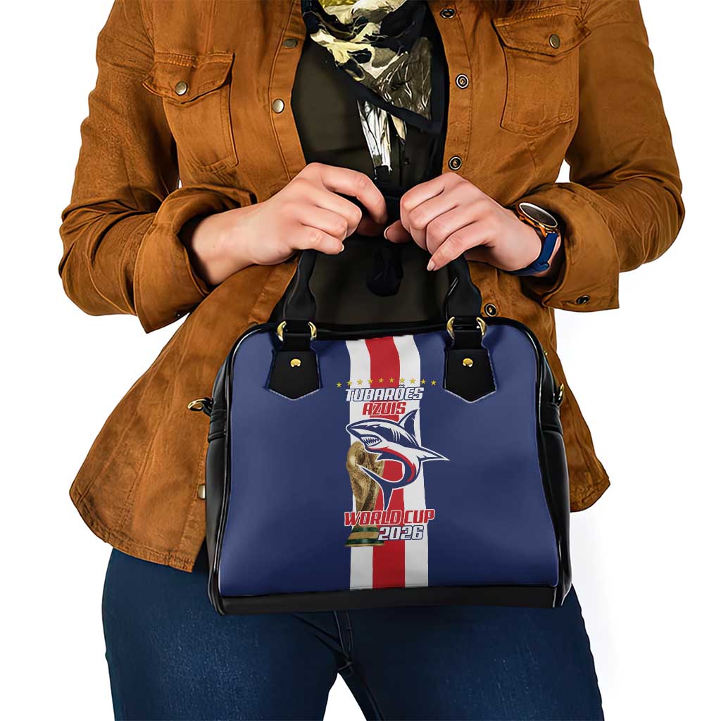 Cape Verde Football Shoulder Handbag Tubaroes Azuis World Cup 2026 - Wonder Print Shop