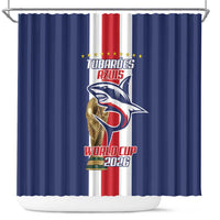 Cape Verde Football Shower Curtain Tubaroes Azuis World Cup 2026 - Wonder Print Shop
