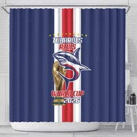 Cape Verde Football Shower Curtain Tubaroes Azuis World Cup 2026 - Wonder Print Shop