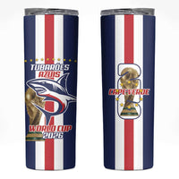 Cape Verde Football Skinny Tumbler Tubaroes Azuis World Cup 2026 - Wonder Print Shop
