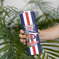 Cape Verde Football Skinny Tumbler Tubaroes Azuis World Cup 2026 - Wonder Print Shop