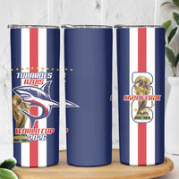 Cape Verde Football Skinny Tumbler Tubaroes Azuis World Cup 2026 - Wonder Print Shop