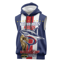 Cape Verde Football Sleeveless Hoodie Tubaroes Azuis World Cup 2026 - Wonder Print Shop