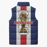 Cape Verde Football Sleeveless Puffer Jacket Tubaroes Azuis World Cup 2026 - Wonder Print Shop