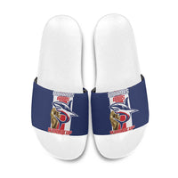 Cape Verde Football Slide Sandals Tubaroes Azuis World Cup 2026 - Wonder Print Shop