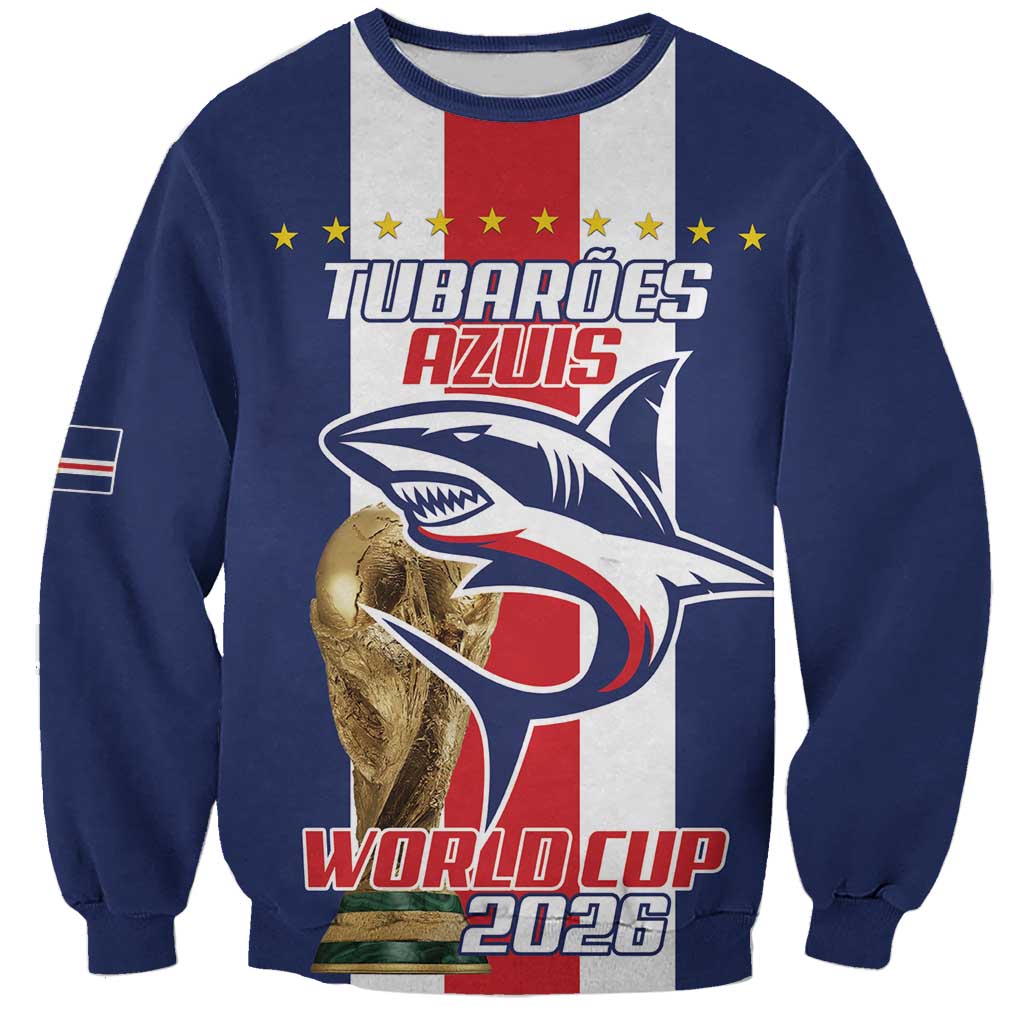 Cape Verde Football Sweatshirt Tubaroes Azuis World Cup 2026 - Wonder Print Shop