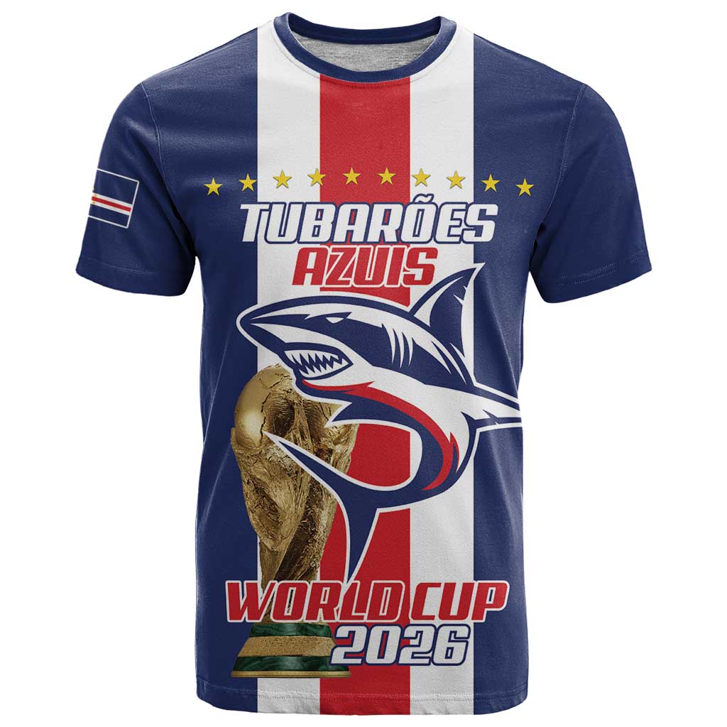 Cape Verde Football T Shirt Tubaroes Azuis World Cup 2026 - Wonder Print Shop