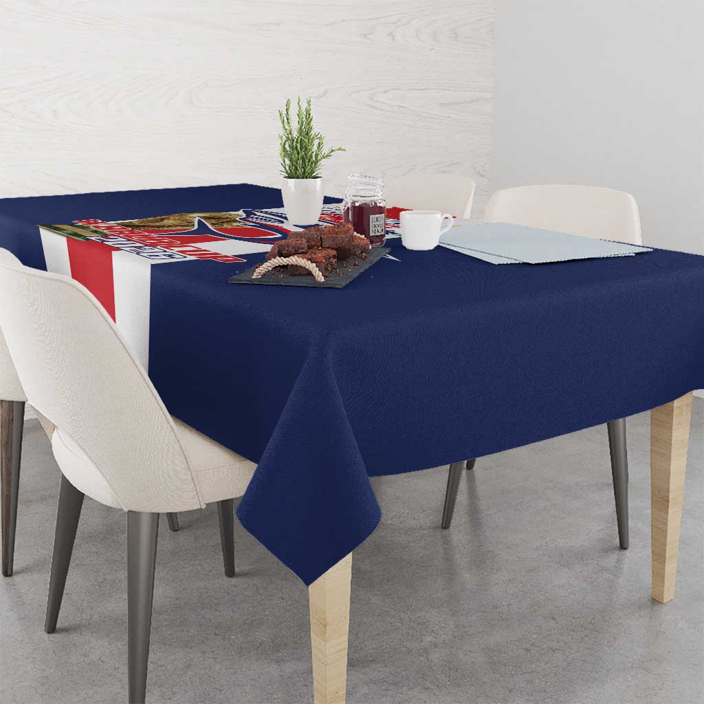 Cape Verde Football Tablecloth Tubaroes Azuis World Cup 2026 - Wonder Print Shop