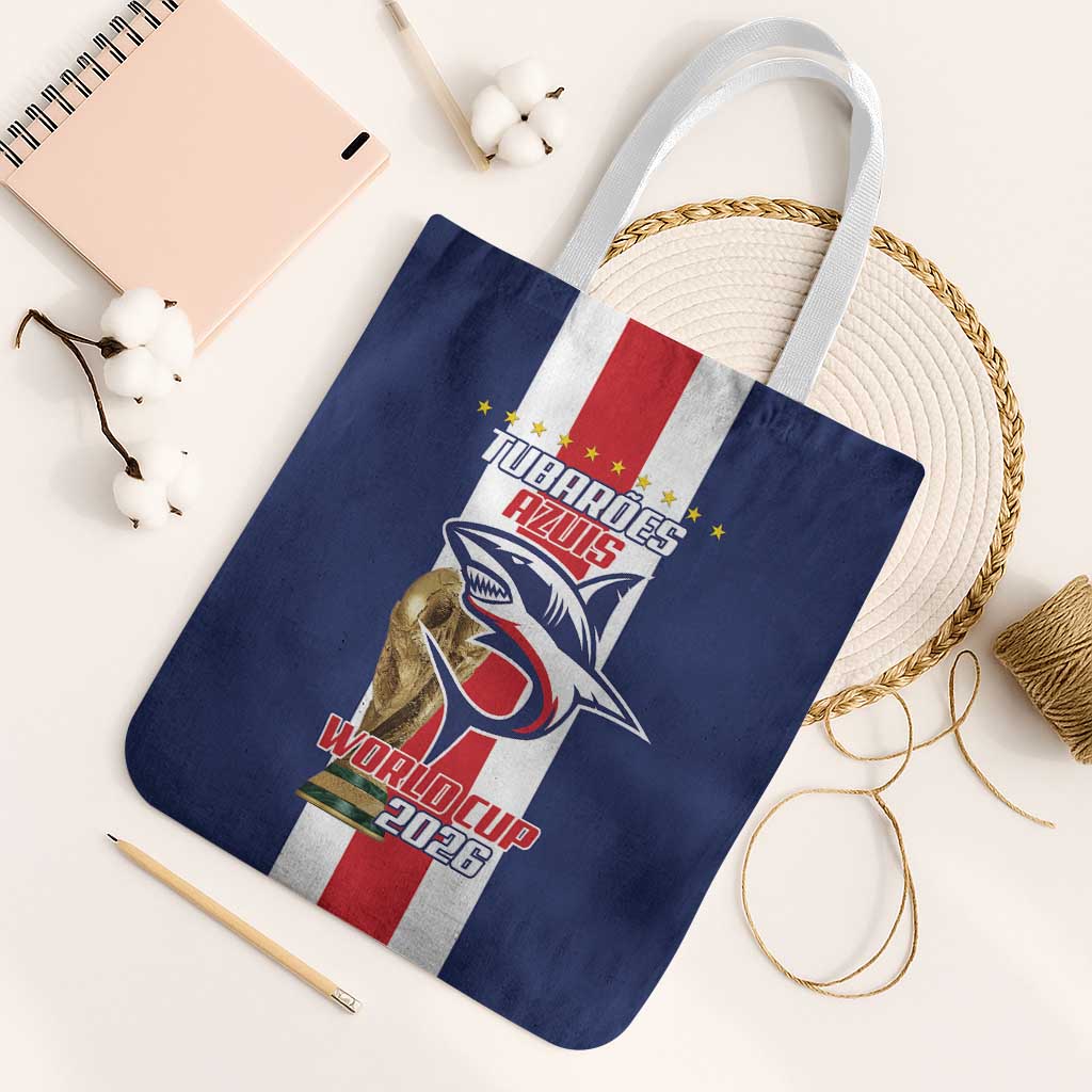 Cape Verde Football Tote Bag Tubaroes Azuis World Cup 2026 - Wonder Print Shop