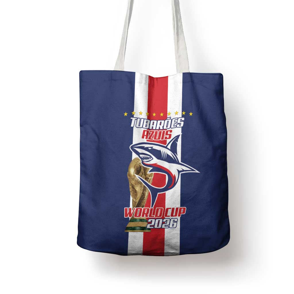 Cape Verde Football Tote Bag Tubaroes Azuis World Cup 2026 - Wonder Print Shop