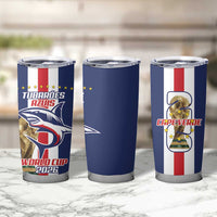 Cape Verde Football Tumbler Cup Tubaroes Azuis World Cup 2026 - Wonder Print Shop