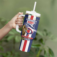 Cape Verde Football Tumbler With Handle Tubaroes Azuis World Cup 2026 - Wonder Print Shop
