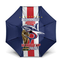Cape Verde Football Umbrella Tubaroes Azuis World Cup 2026 - Wonder Print Shop