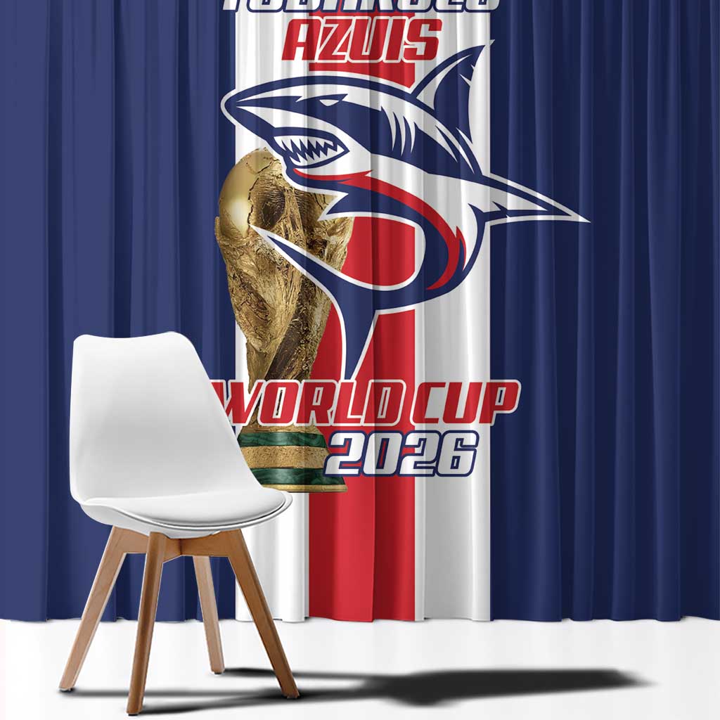 Cape Verde Football Window Curtain Tubaroes Azuis World Cup 2026 - Wonder Print Shop