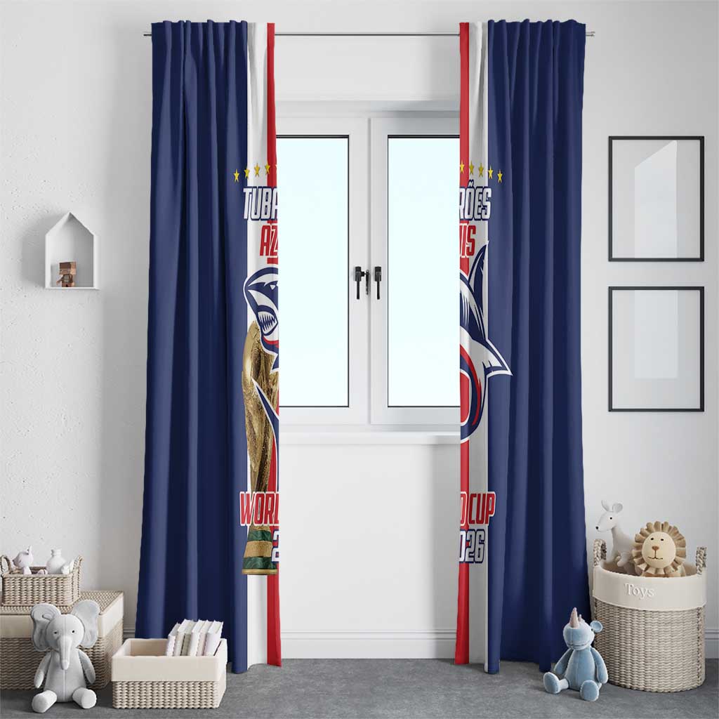 Cape Verde Football Window Curtain Tubaroes Azuis World Cup 2026 - Wonder Print Shop