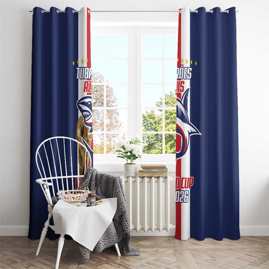 Cape Verde Football Window Curtain Tubaroes Azuis World Cup 2026 - Wonder Print Shop