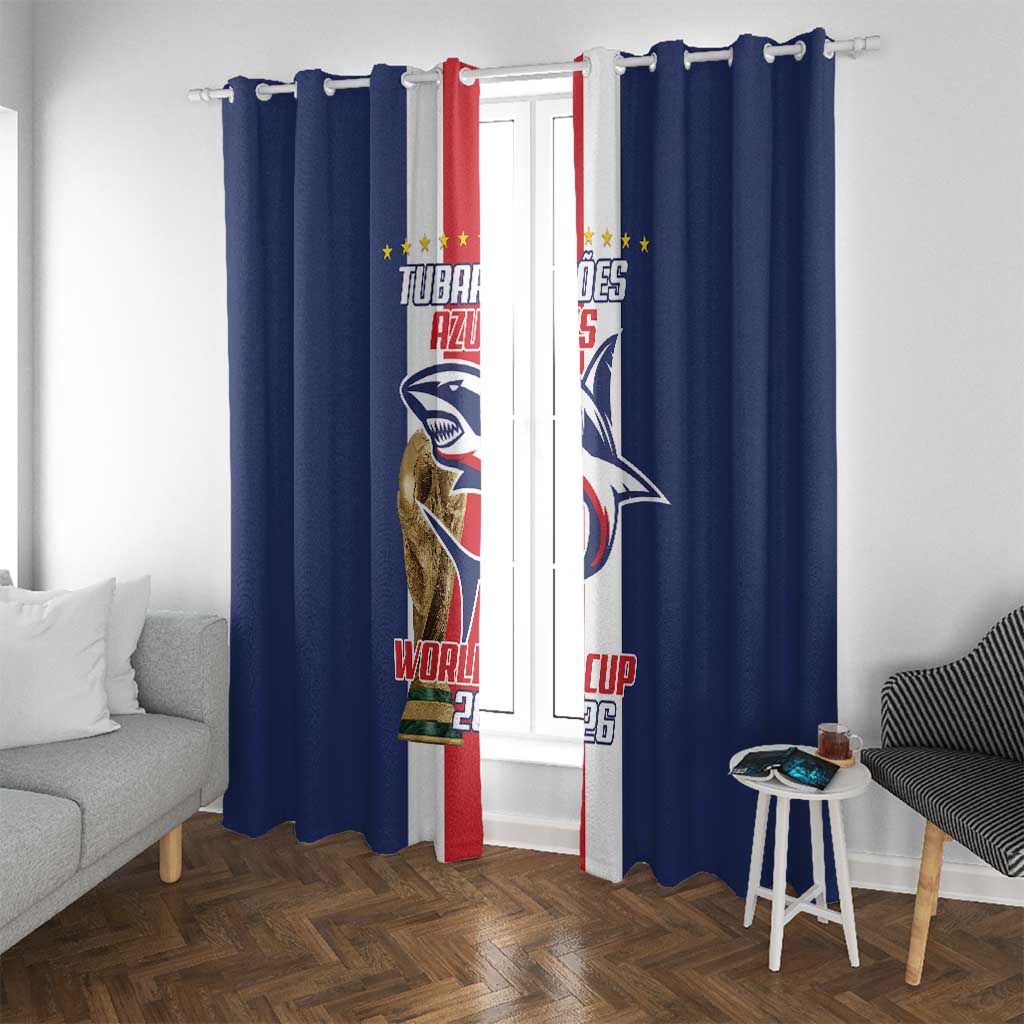Cape Verde Football Window Curtain Tubaroes Azuis World Cup 2026 - Wonder Print Shop