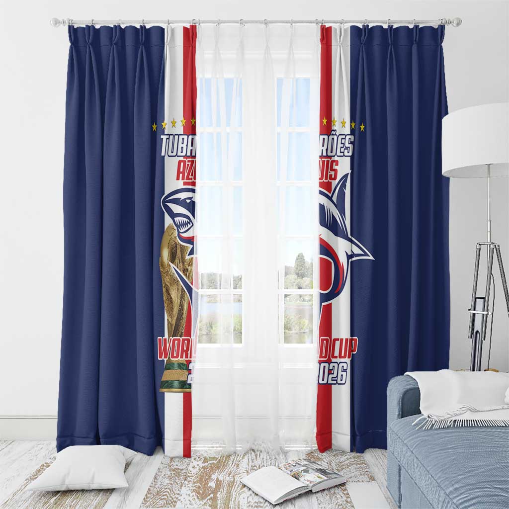 Cape Verde Football Window Curtain Tubaroes Azuis World Cup 2026 - Wonder Print Shop