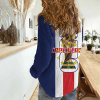 Cape Verde Football Women Casual Shirt Tubaroes Azuis World Cup 2026 - Wonder Print Shop