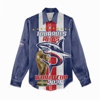 Cape Verde Football Women Casual Shirt Tubaroes Azuis World Cup 2026 - Wonder Print Shop