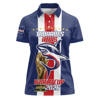 Cape Verde Football Women Polo Shirt Tubaroes Azuis World Cup 2026 - Wonder Print Shop
