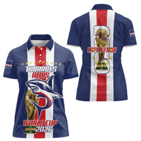 Cape Verde Football Women Polo Shirt Tubaroes Azuis World Cup 2026 - Wonder Print Shop