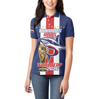 Cape Verde Football Women Polo Shirt Tubaroes Azuis World Cup 2026 - Wonder Print Shop