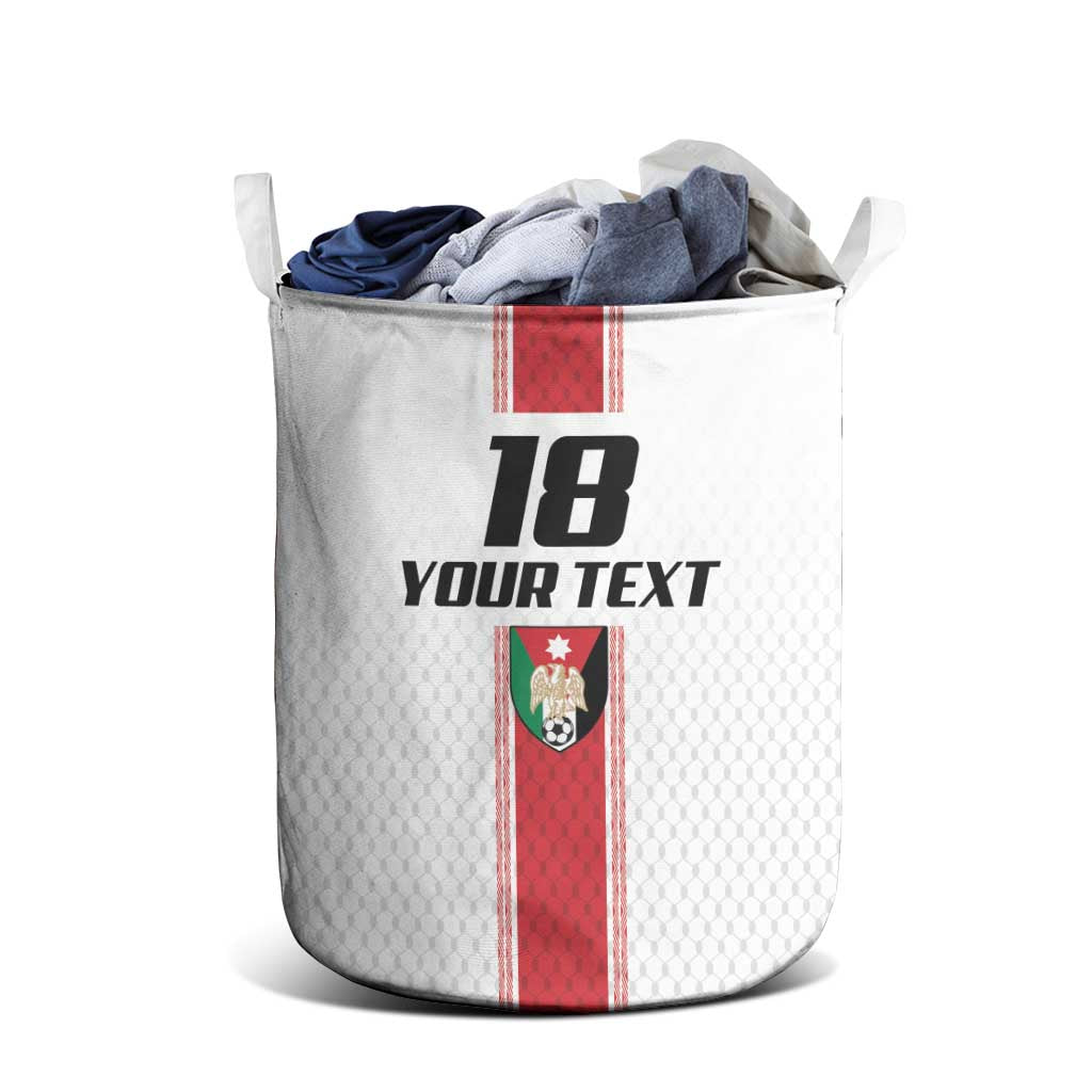 Custom Jordan Heritage Football Laundry Basket Al Nashama Sporty Style - Wonder Print Shop