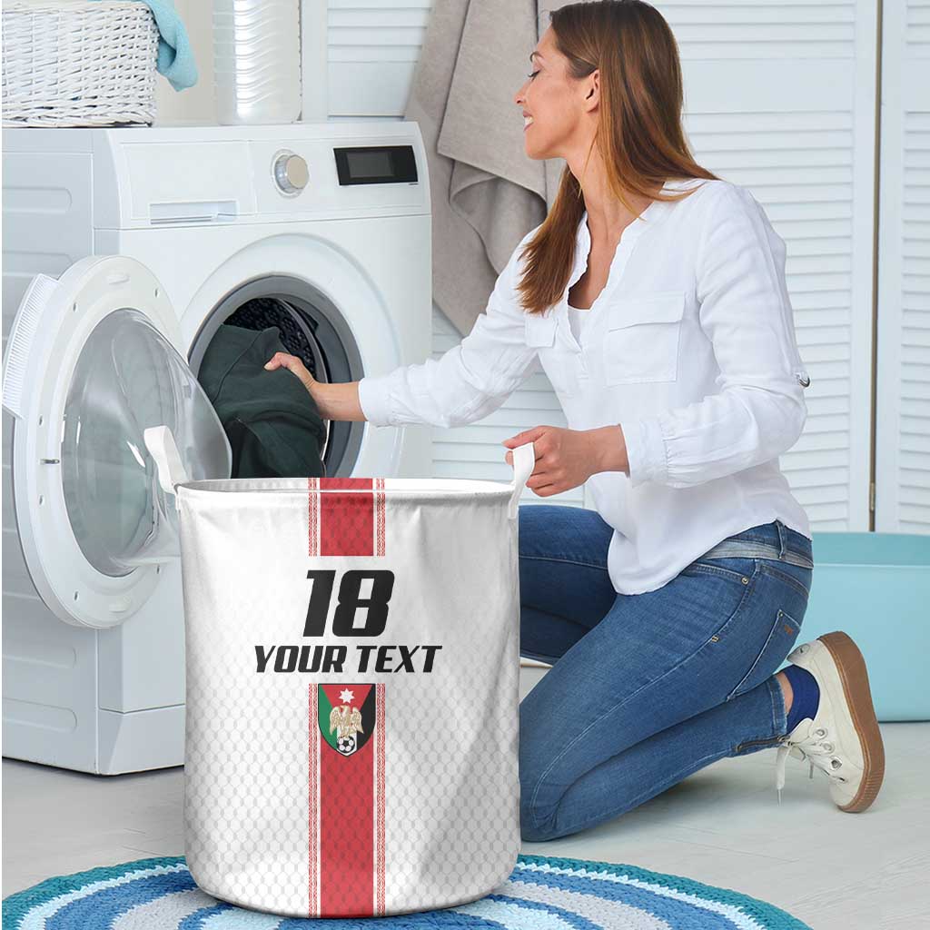 Custom Jordan Heritage Football Laundry Basket Al Nashama Sporty Style - Wonder Print Shop