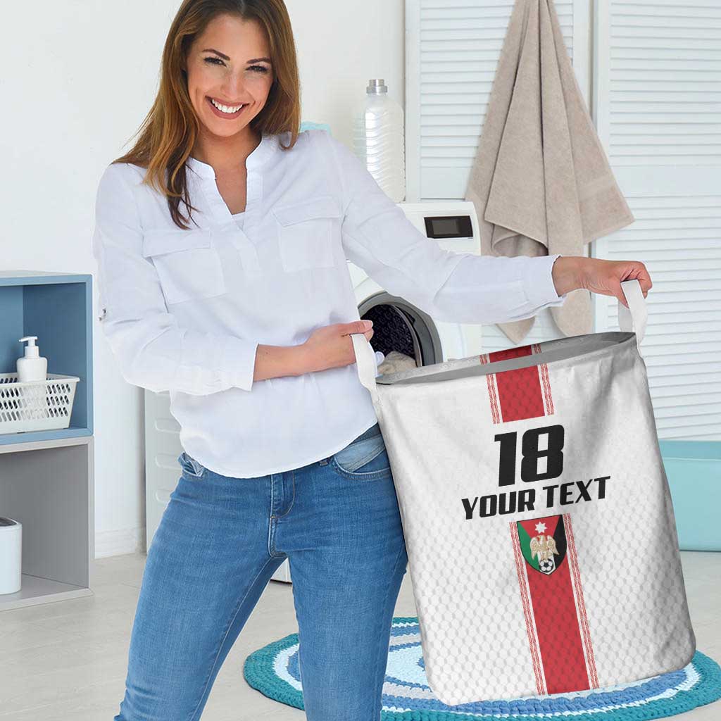 Custom Jordan Heritage Football Laundry Basket Al Nashama Sporty Style - Wonder Print Shop