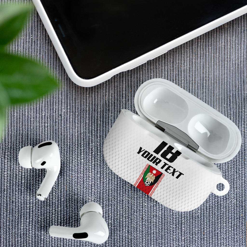 Custom Jordan Heritage Football AirPods Case Al Nashama Sporty Style - Wonder Print Shop