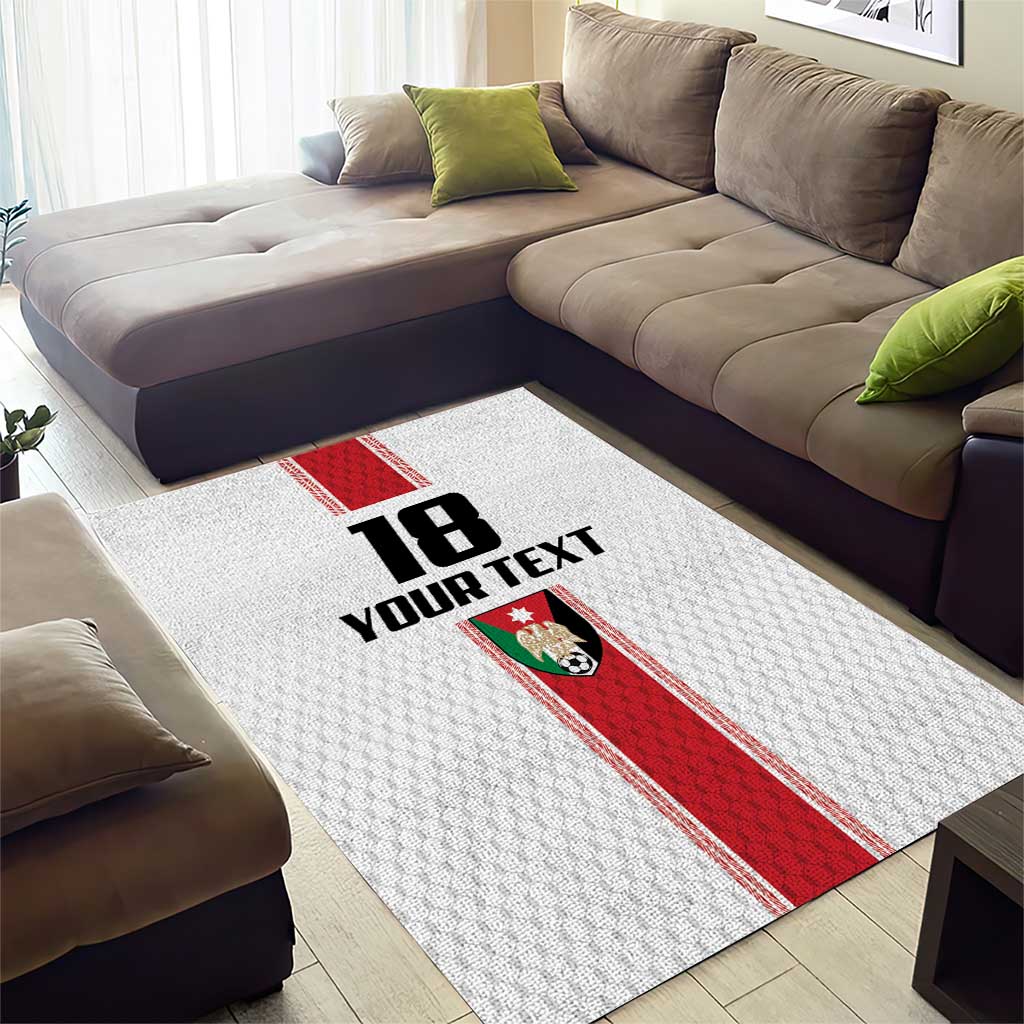 Custom Jordan Heritage Football Area Rug Al Nashama Sporty Style - Wonder Print Shop