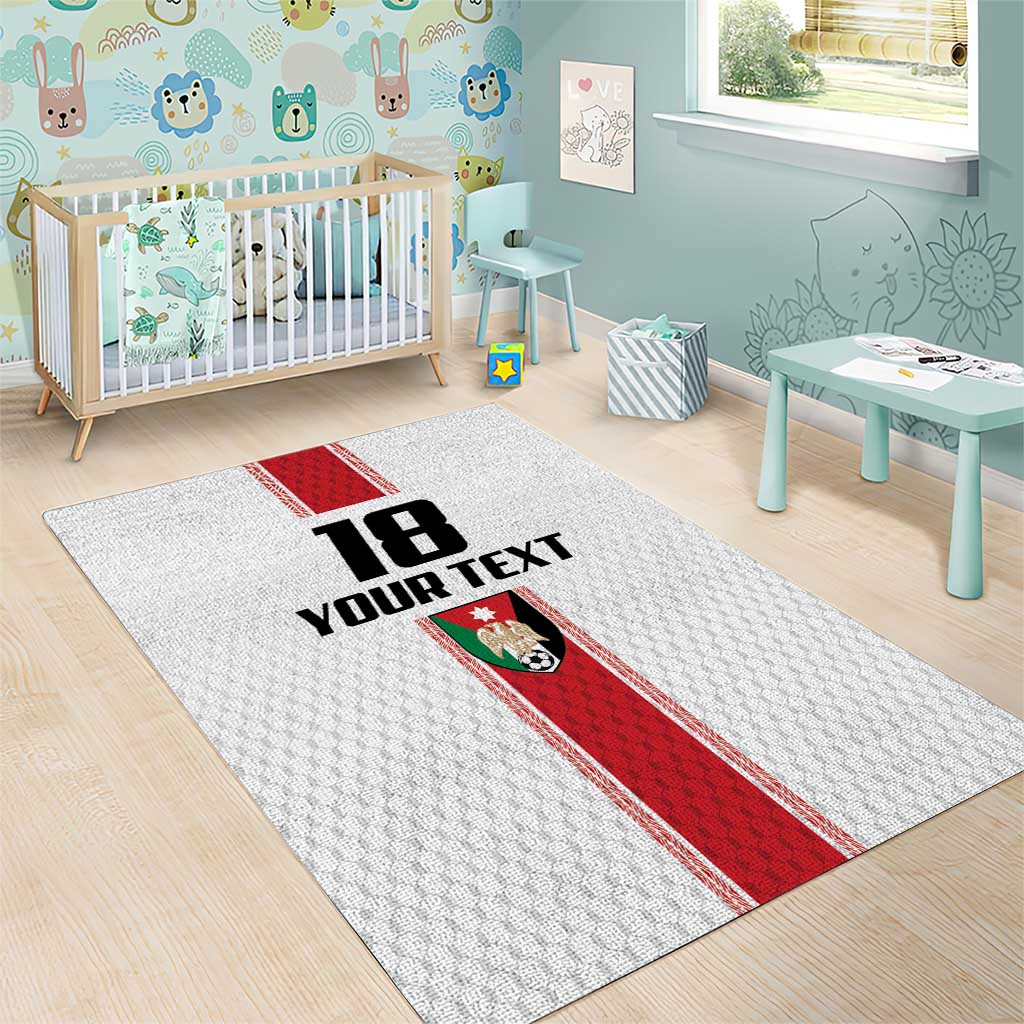 Custom Jordan Heritage Football Area Rug Al Nashama Sporty Style - Wonder Print Shop