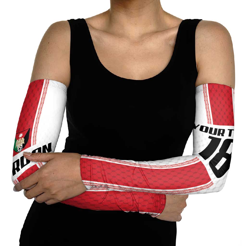 Custom Jordan Heritage Football Arm Sleeves Al Nashama Sporty Style - Wonder Print Shop