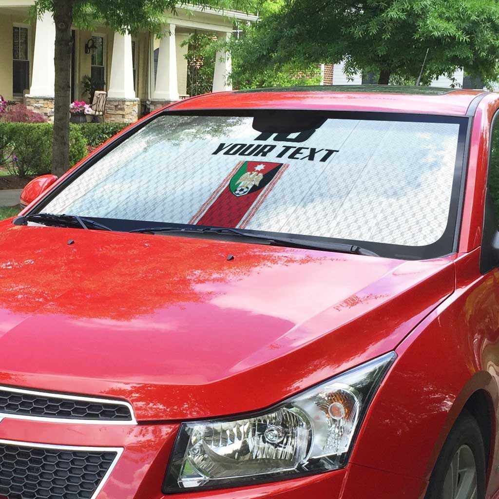 Custom Jordan Heritage Football Auto Sun Shade Al Nashama Sporty Style - Wonder Print Shop