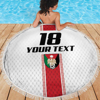 Custom Jordan Heritage Football Beach Blanket Al Nashama Sporty Style - Wonder Print Shop