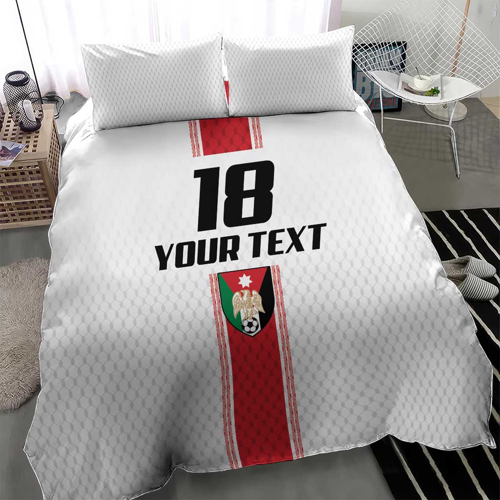 Custom Jordan Heritage Football Bedding Set Al Nashama Sporty Style - Wonder Print Shop
