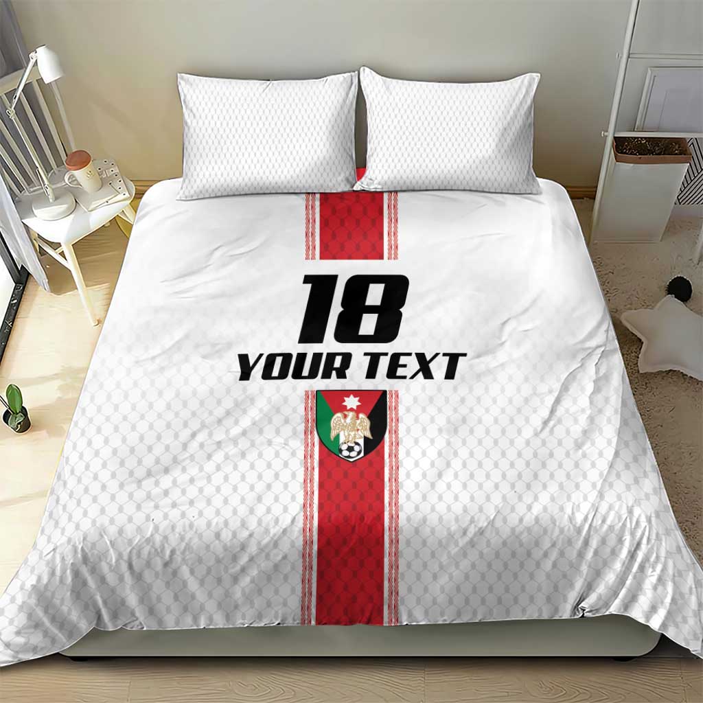 Custom Jordan Heritage Football Bedding Set Al Nashama Sporty Style - Wonder Print Shop