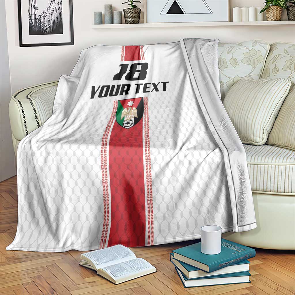 Custom Jordan Heritage Football Blanket Al Nashama Sporty Style - Wonder Print Shop
