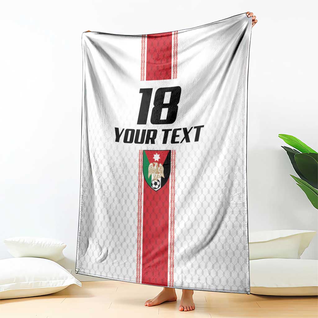Custom Jordan Heritage Football Blanket Al Nashama Sporty Style - Wonder Print Shop