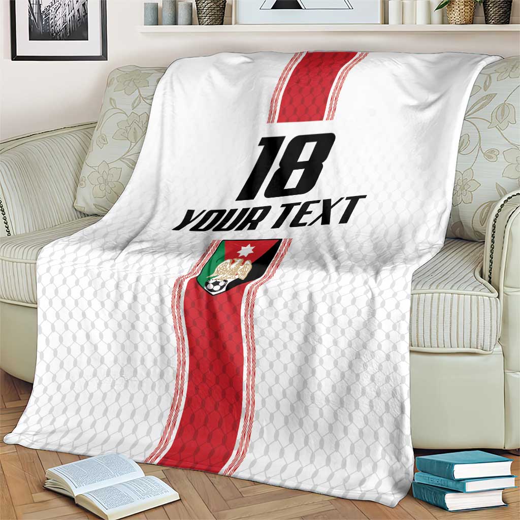 Custom Jordan Heritage Football Blanket Al Nashama Sporty Style - Wonder Print Shop