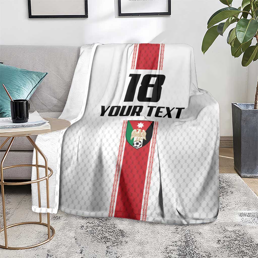 Custom Jordan Heritage Football Blanket Al Nashama Sporty Style - Wonder Print Shop