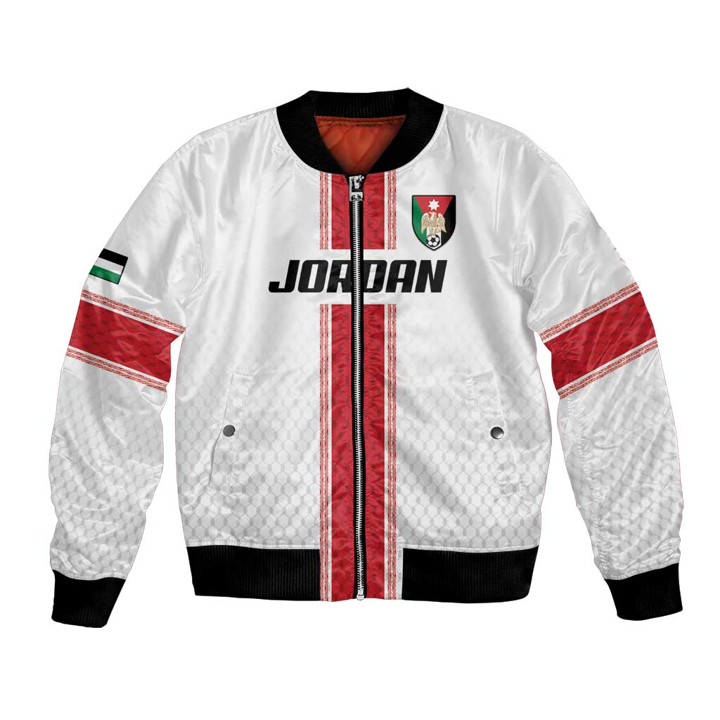 Custom Jordan Heritage Football Bomber Jacket Al Nashama Sporty Style - Wonder Print Shop