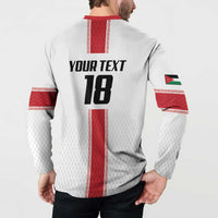 Custom Jordan Heritage Football Button Sweatshirt Al Nashama Sporty Style - Wonder Print Shop