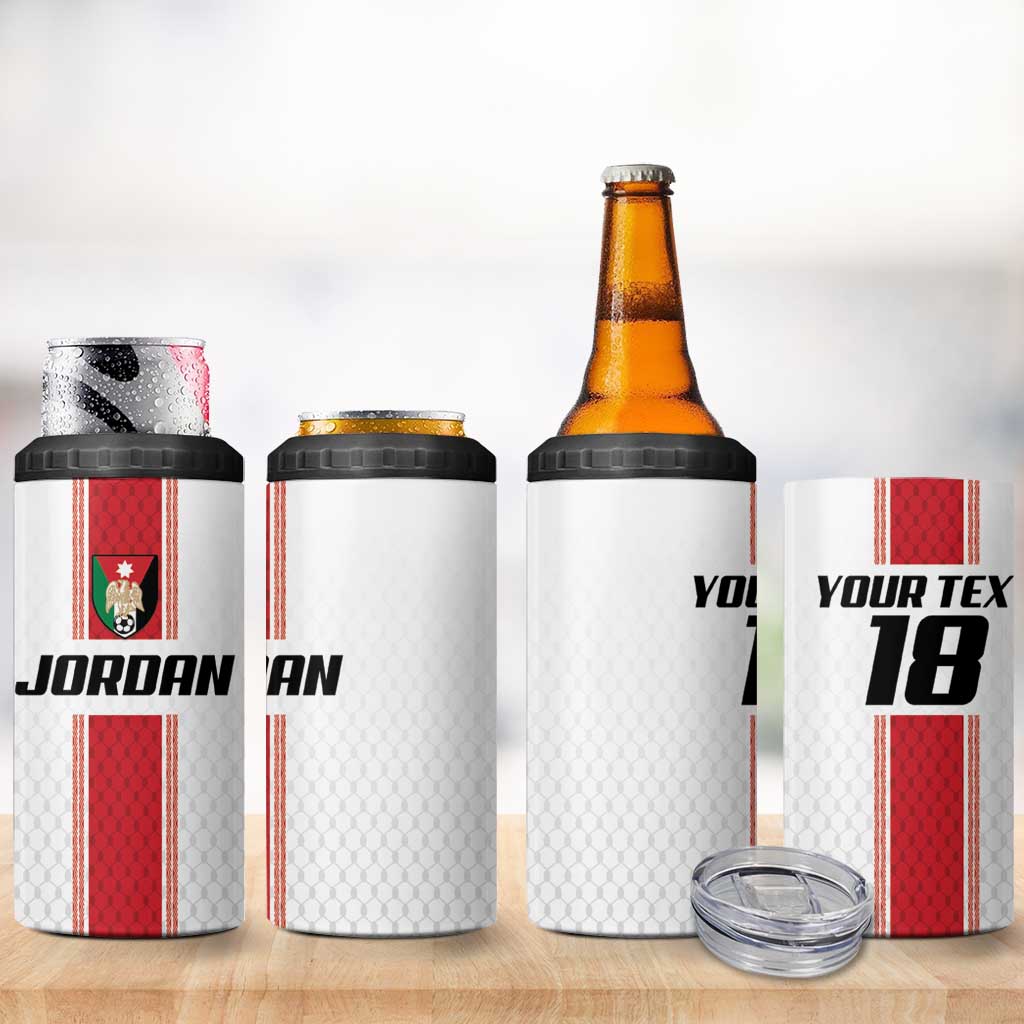Custom Jordan Heritage Football 4 in 1 Can Cooler Tumbler Al Nashama Sporty Style - Wonder Print Shop