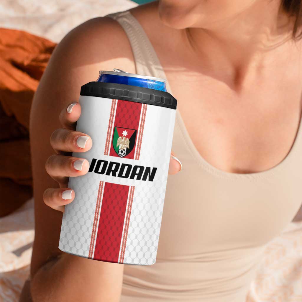 Custom Jordan Heritage Football 4 in 1 Can Cooler Tumbler Al Nashama Sporty Style - Wonder Print Shop