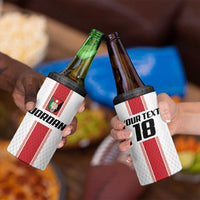 Custom Jordan Heritage Football 4 in 1 Can Cooler Tumbler Al Nashama Sporty Style - Wonder Print Shop